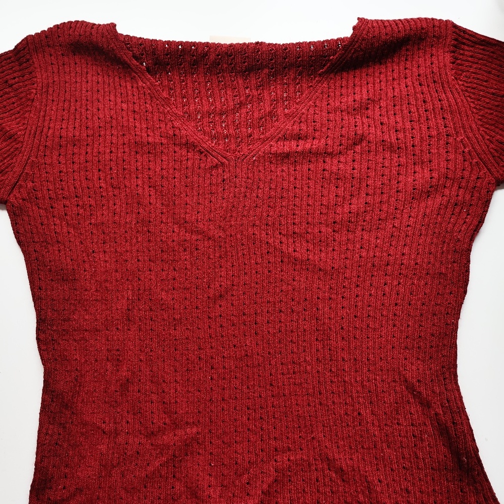 Cherry Red V-neck Crop top, Country Road